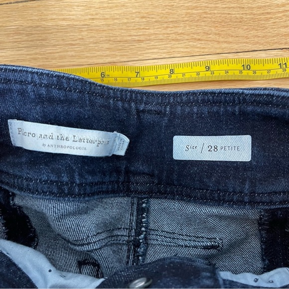 Pilcro & The Letterpress High Rise Straight Leg Seamed blue Jeans Denim Women 28 - Picture 5 of 8